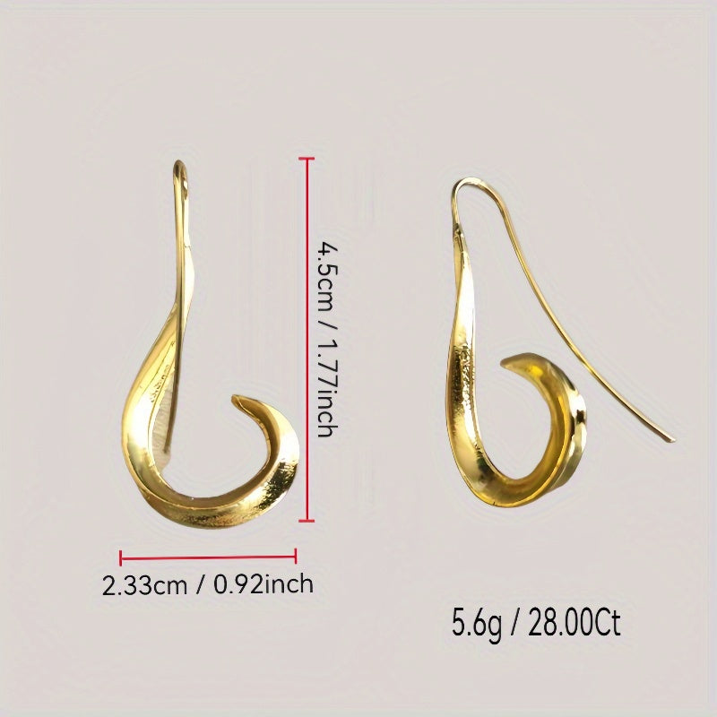 Vintage-inspired 925 Hypoallergenic Hook Earrings