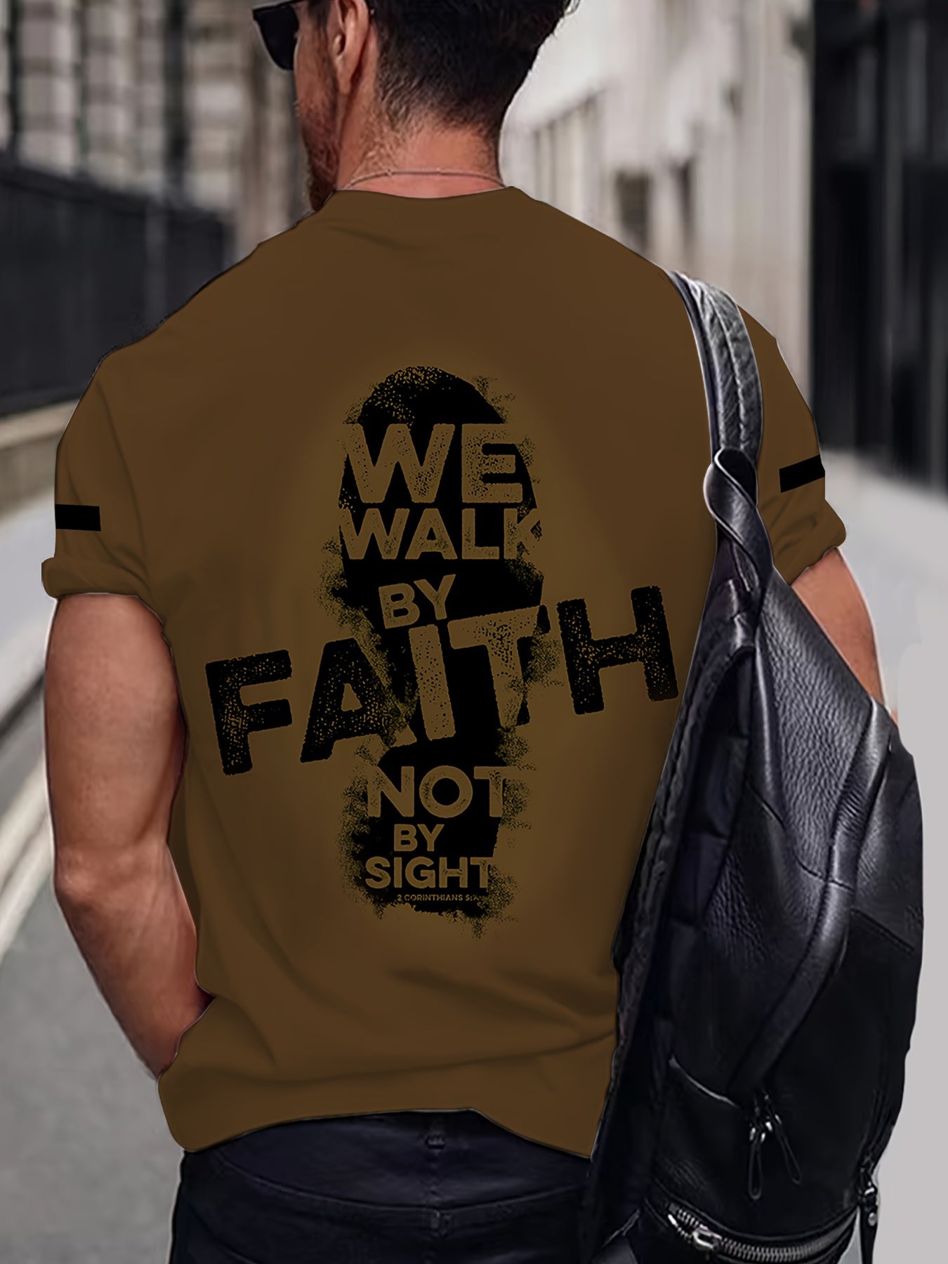 Faith-Inspired 3D Printed T-Shirt for Men & Women - Casual/Sporty, Stretch Fabric, Machine Washable, PLUS SIZE