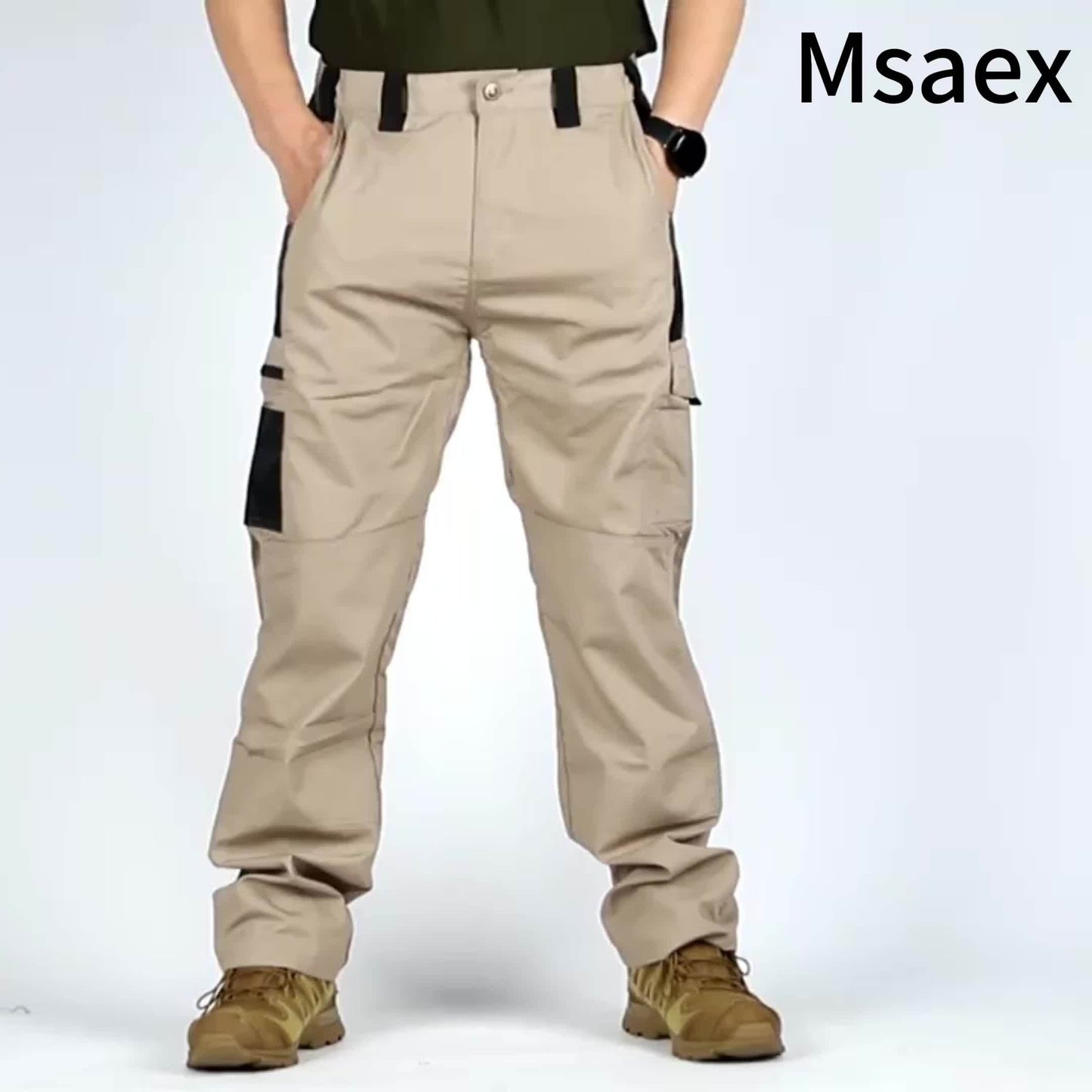 Men's Straight Leg Cargo Pants, Hiking Outdoor