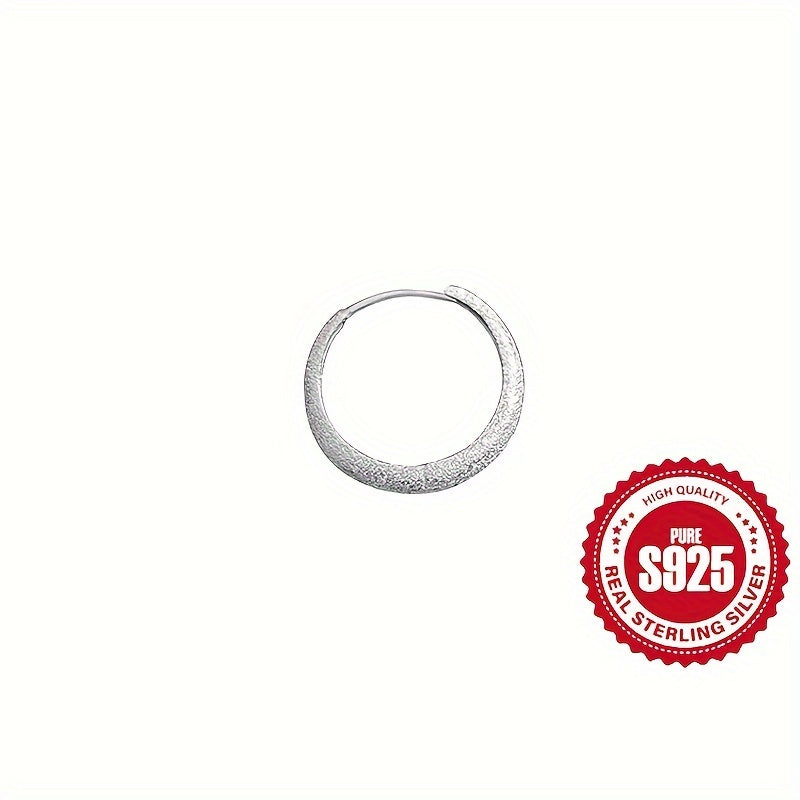 925 Sterling Silver Ear Cuff Sparkling Earrings Low Allergy