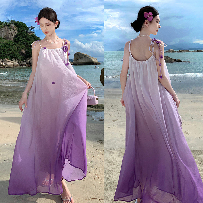 Pink Slim Looking Bohemia Dress Small Dress