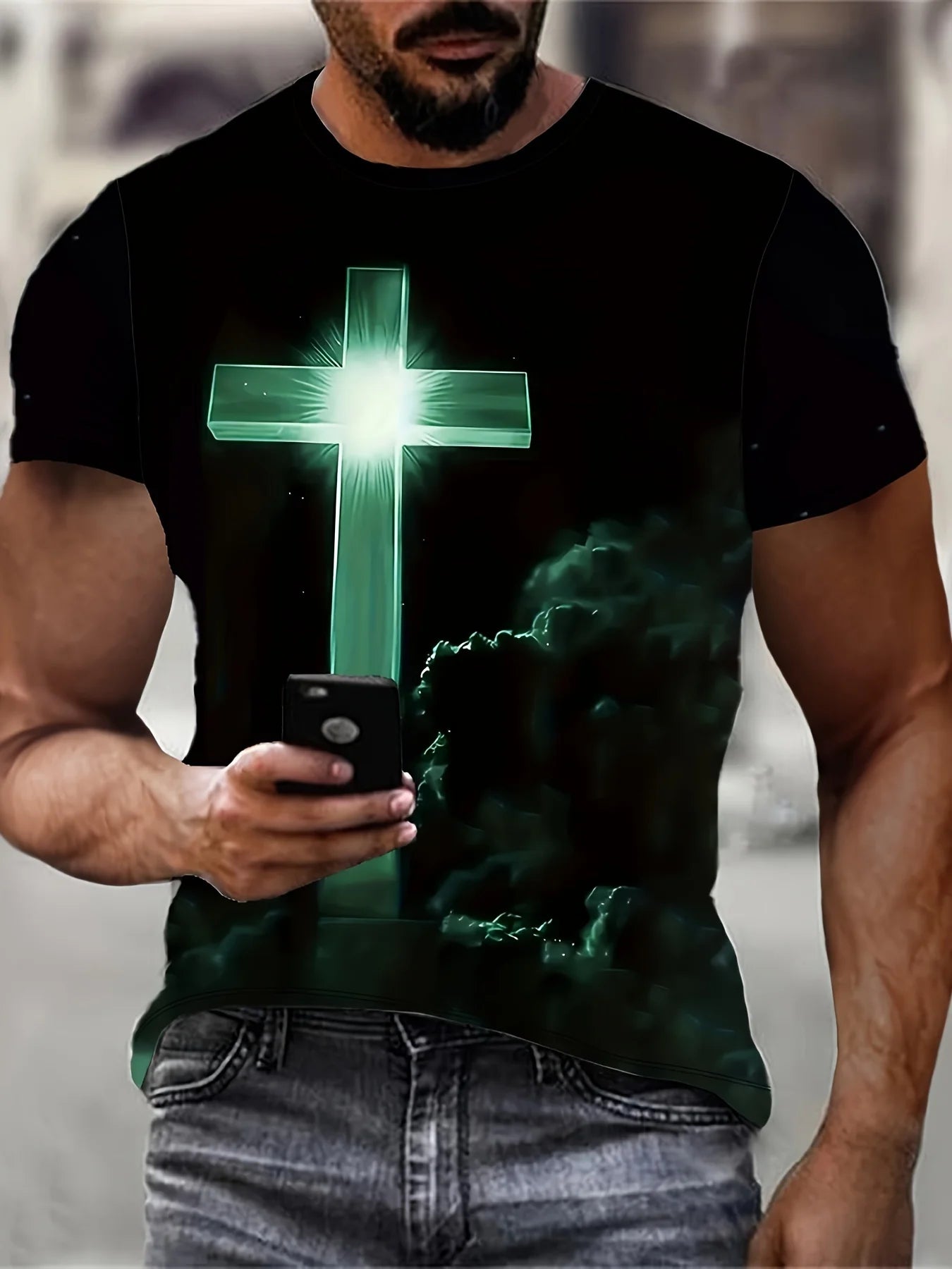 Summer Street Men T-Shirt Christ Jesus