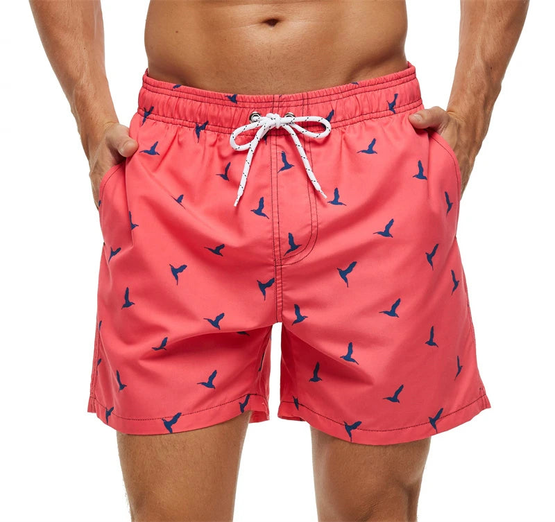New 3D Simple Graphic Beach Shorts Pineapple Print Surf Board Trunks Hawaii