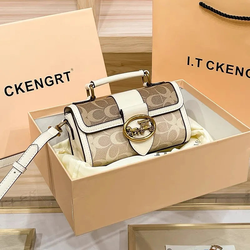 New minimalist and fashionable small handbag, high-end carriage crossbody bag