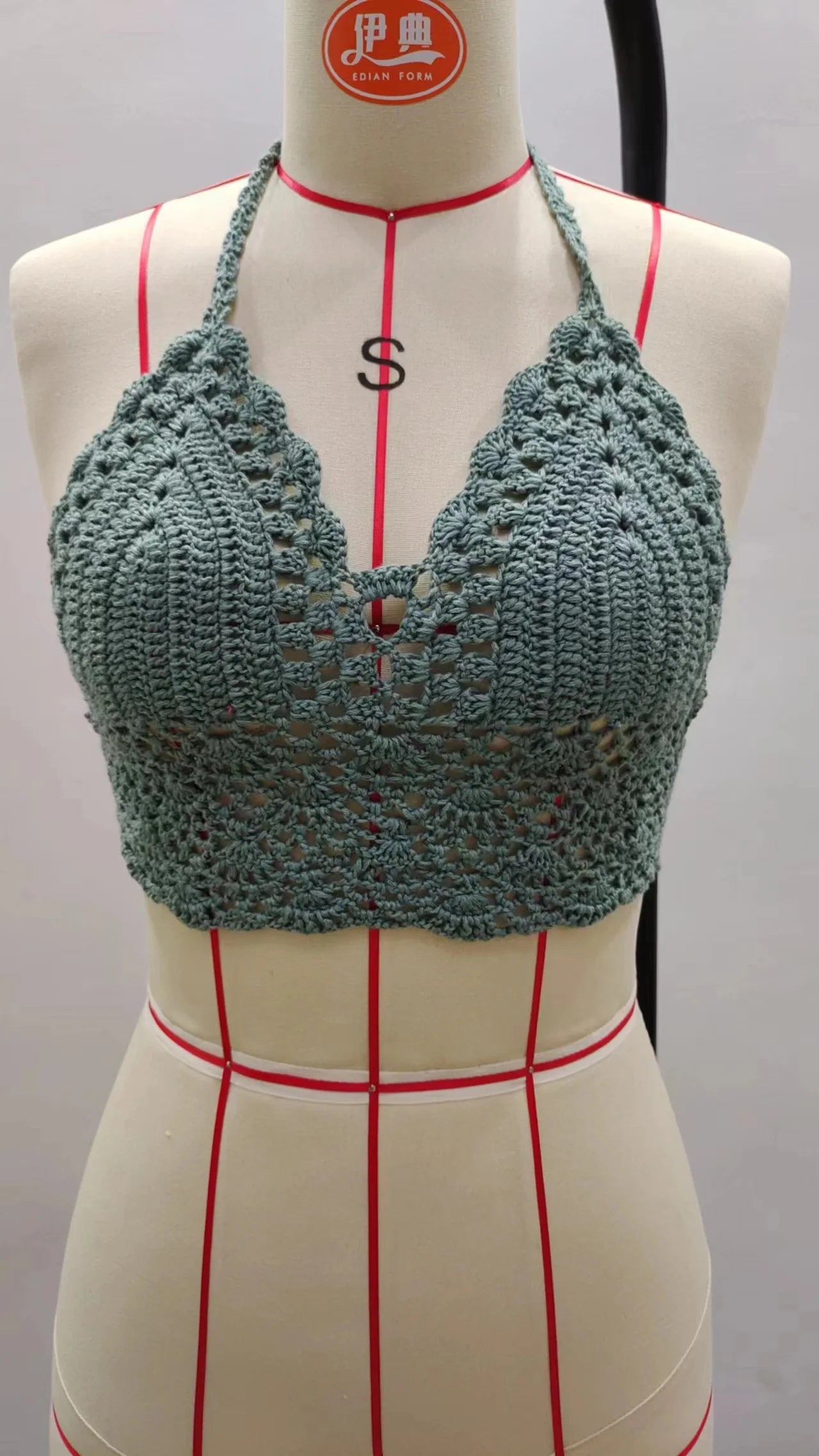 Crochet Bikini Sexy Swimming Bra Large Female Swimwear S M L XL
