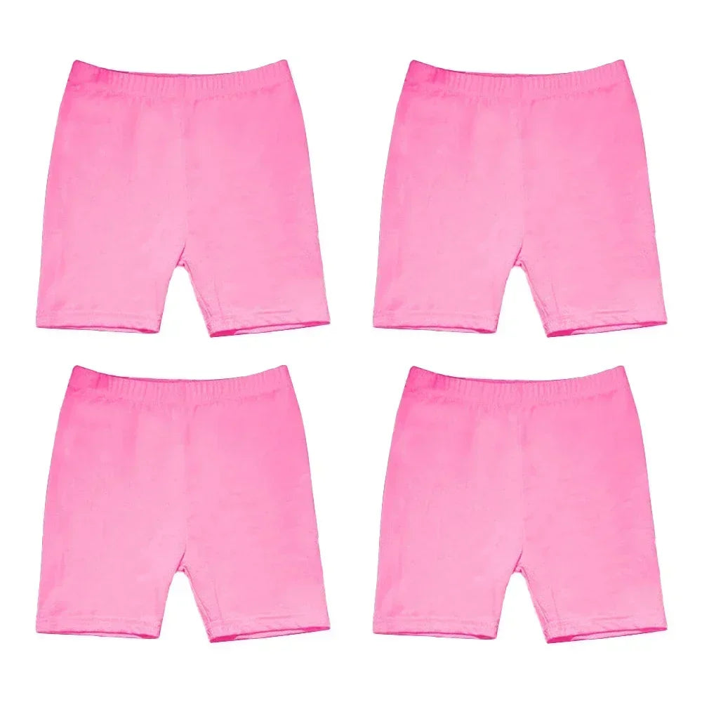 4pcs Girls Safety Pants Dance Leggings Aged 3-12 Years