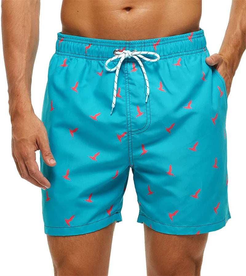 New 3D Simple Graphic Beach Shorts Pineapple Print Surf Board Trunks Hawaii