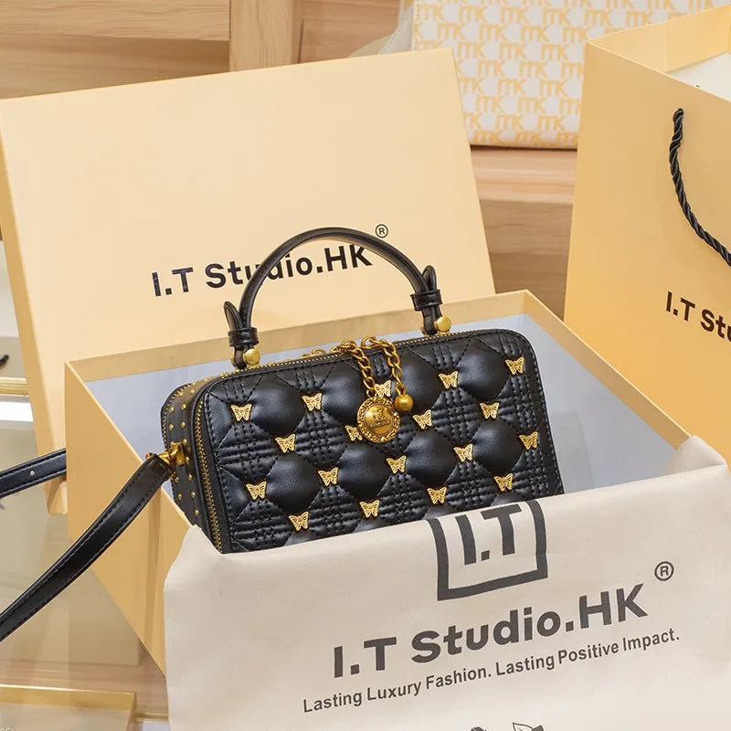 Women's handbag, new brand, handbag, leather