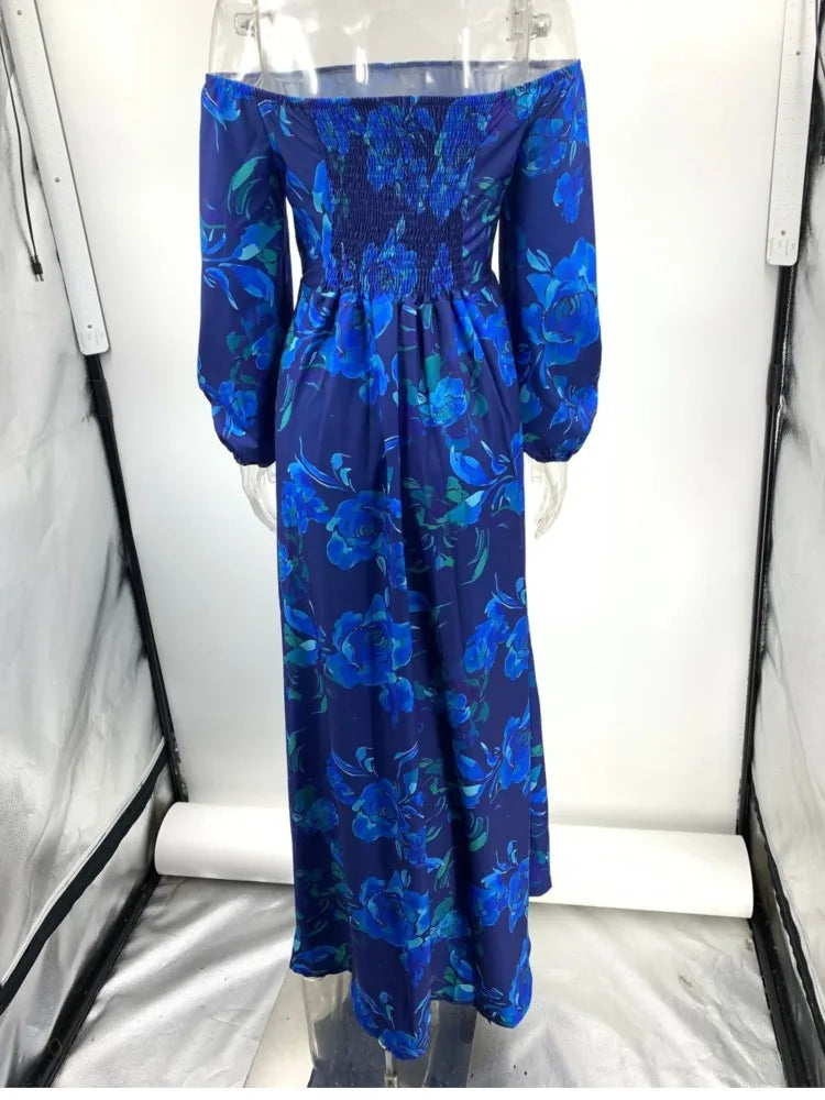 Vacation Sexy Printed Long Dress Women Summer 2025