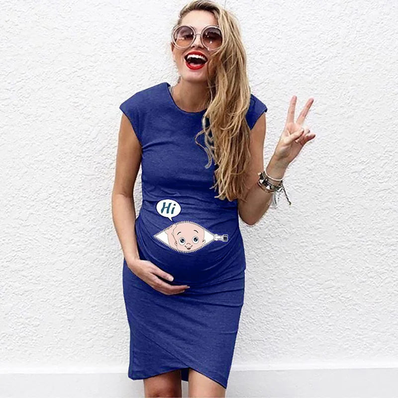 Cute Maternity Dress Loose