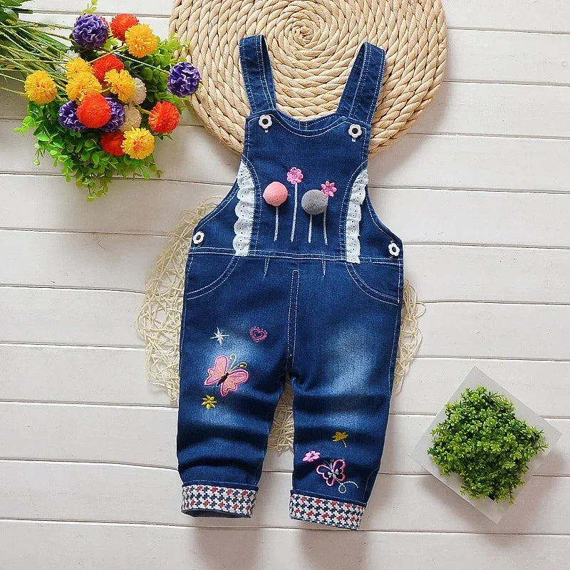 Kids Clothing Jumper Baby Toddler Boys Bib Pants Girls Denim Clothes Overalls Jeans