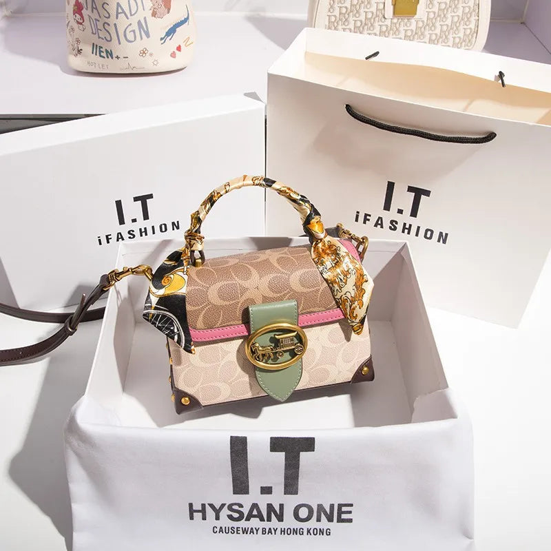 New minimalist and fashionable small handbag, portable box bag