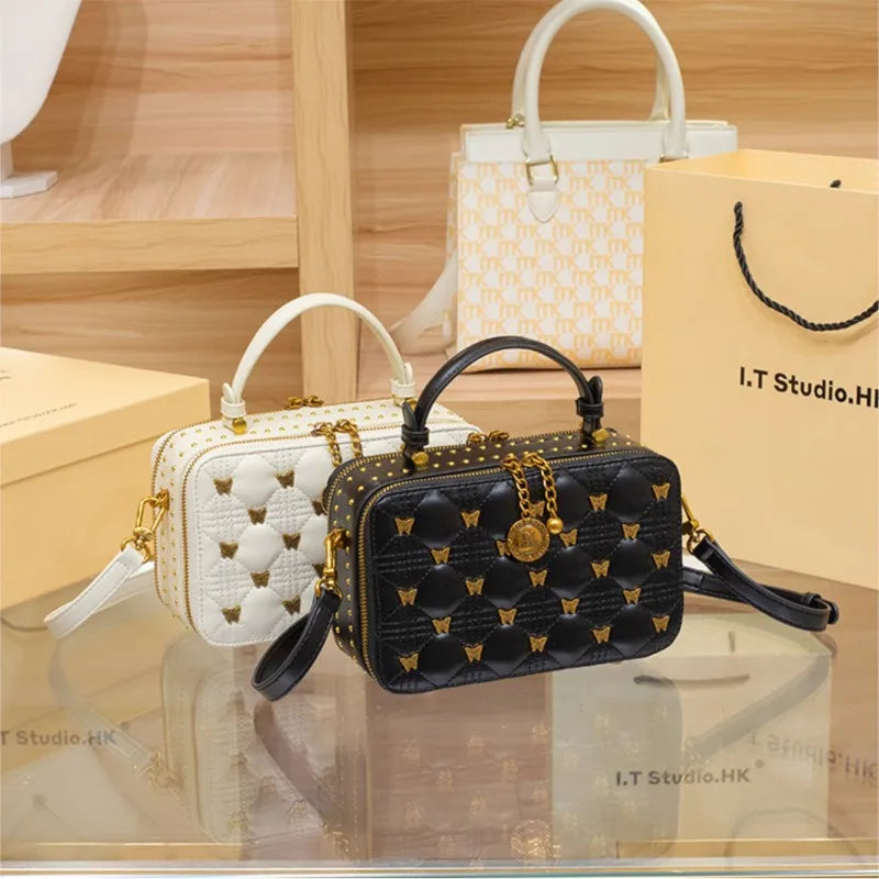Women's handbag, new brand, handbag, leather