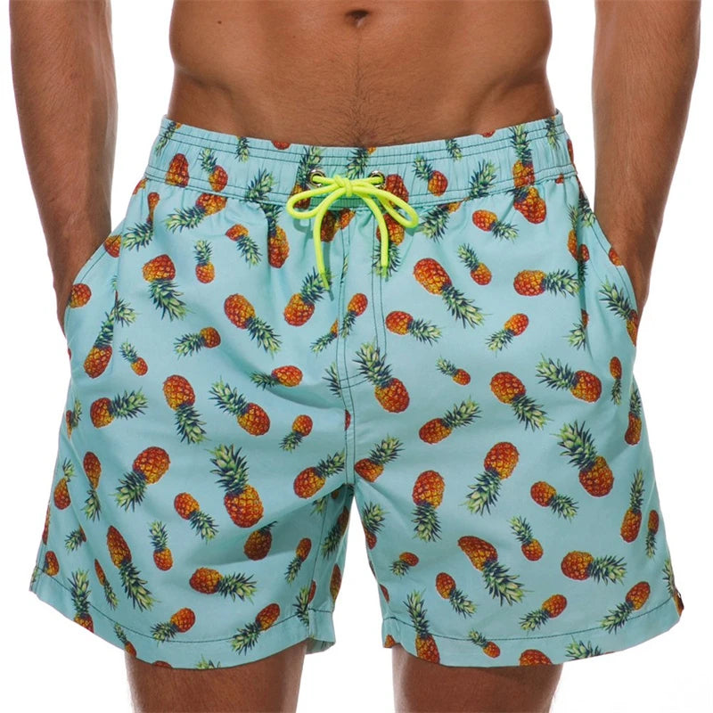 New 3D Simple Graphic Beach Shorts Men Women
