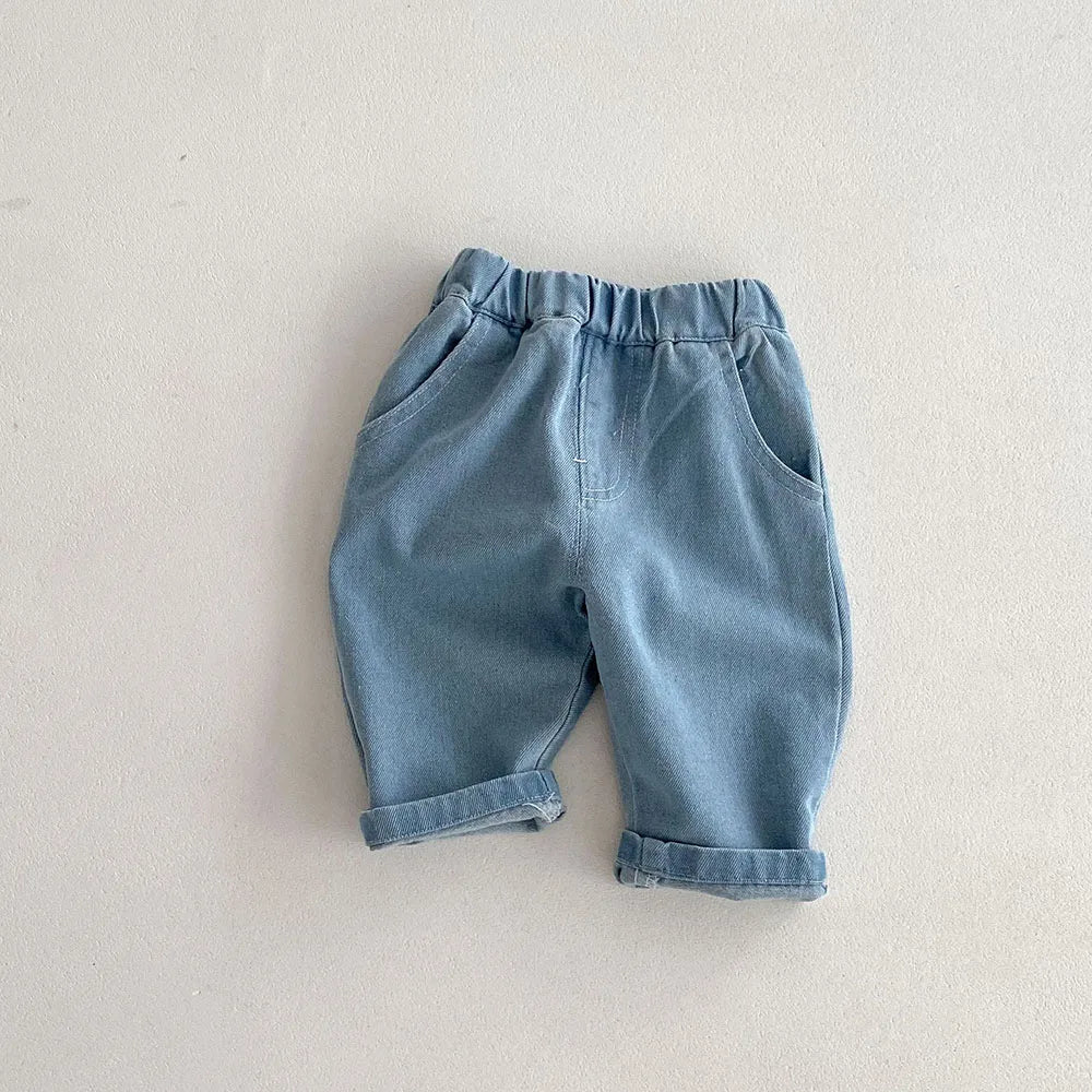 Kids Tapped Casual Striped Pants 0-5T Girls Boys