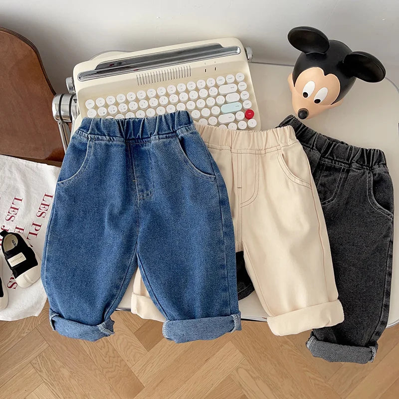 Spring Autumn New Baby Pants Casual Denim 9M-5T