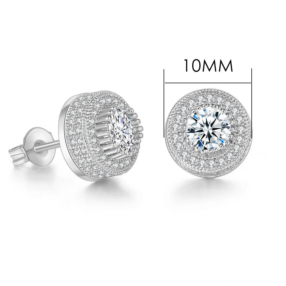 Fashion Hip-hop Ice Studded Earring for Men