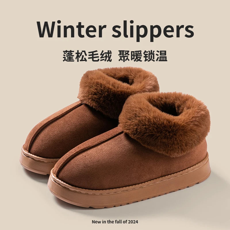 Women's Fashion Snow Boots Fluffy men's Shoes