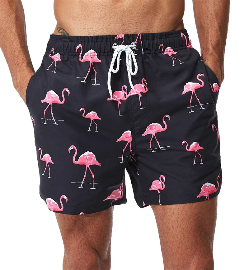 New 3D Simple Graphic Beach Shorts Men Women