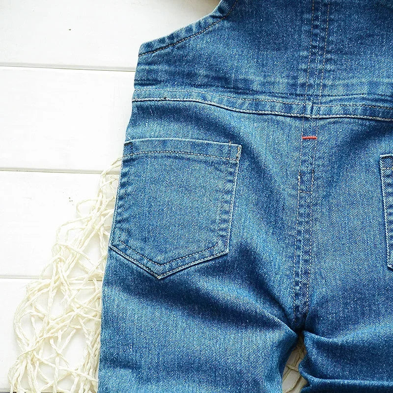 Kids Clothing Jumper Baby Toddler Boys Bib Pants Girls Denim Clothes Overalls Jeans