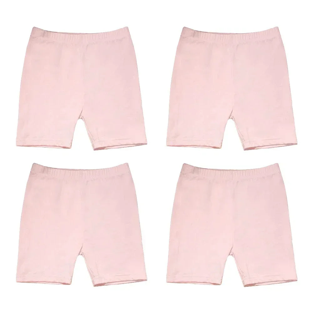 4pcs Girls Safety Pants Dance Leggings Aged 3-12 Years