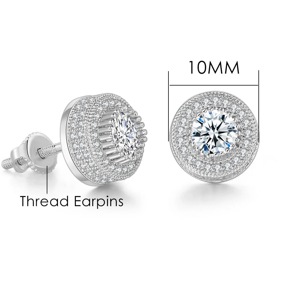 Fashion Hip-hop Ice Studded Earring for Men