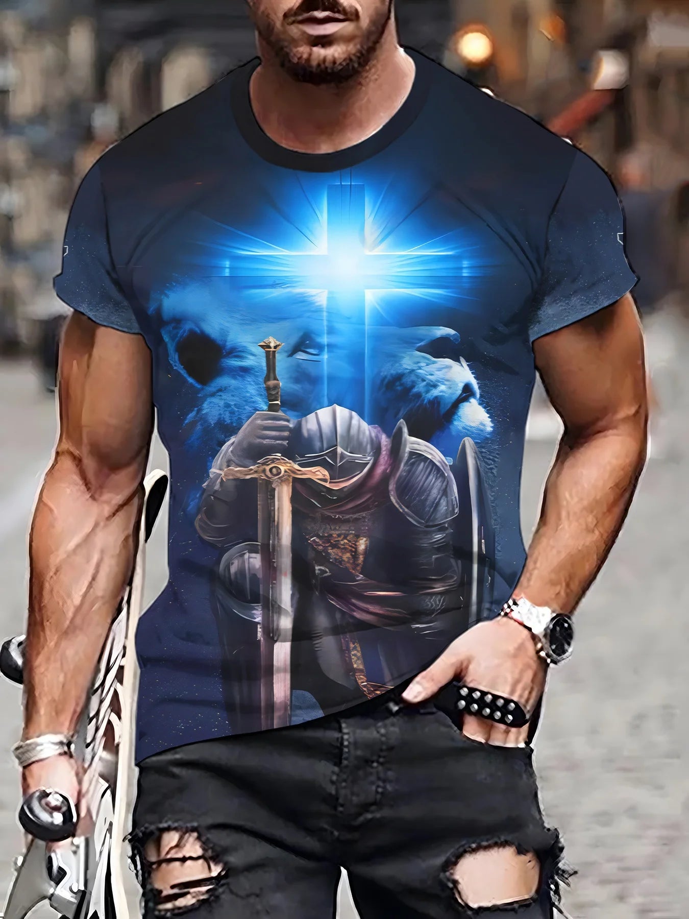 Summer Street Men T-Shirt Christ Jesus
