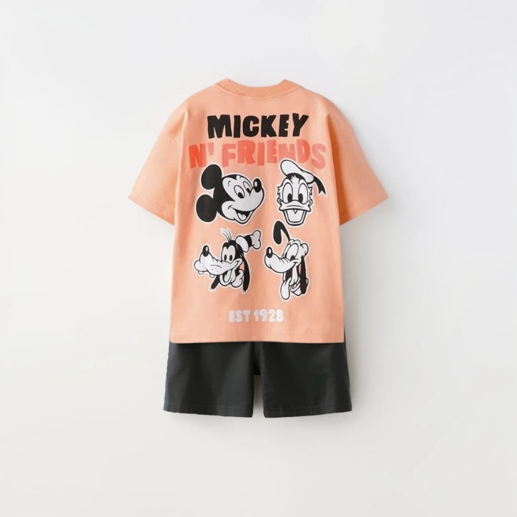 Kids Short Sleeve Disney Themed T-Shirts and Shorts Set, 1-7 Years