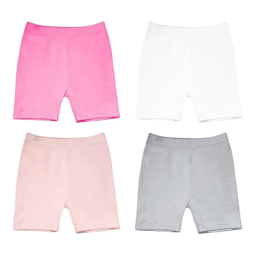 4pcs Girls Safety Pants Dance Leggings Aged 3-12 Years