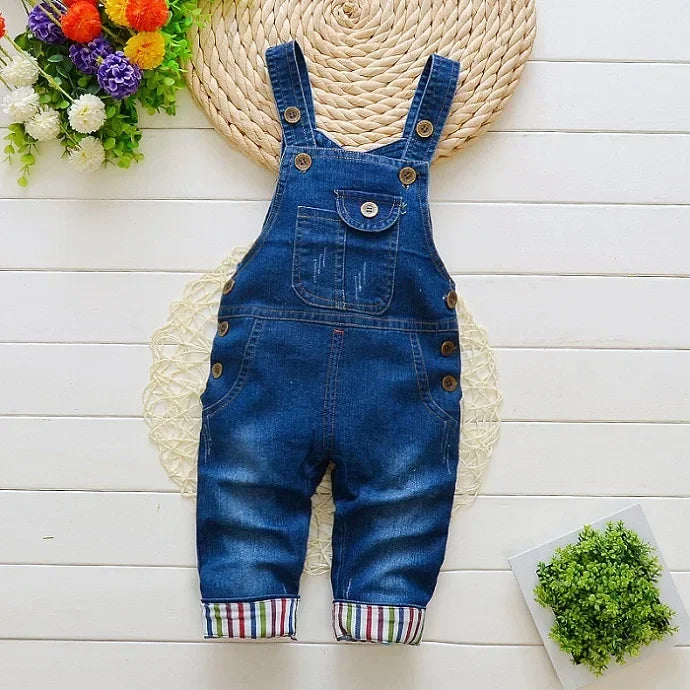 Kids Clothing Jumper Baby Toddler Boys Bib Pants Girls Denim Clothes Overalls Jeans