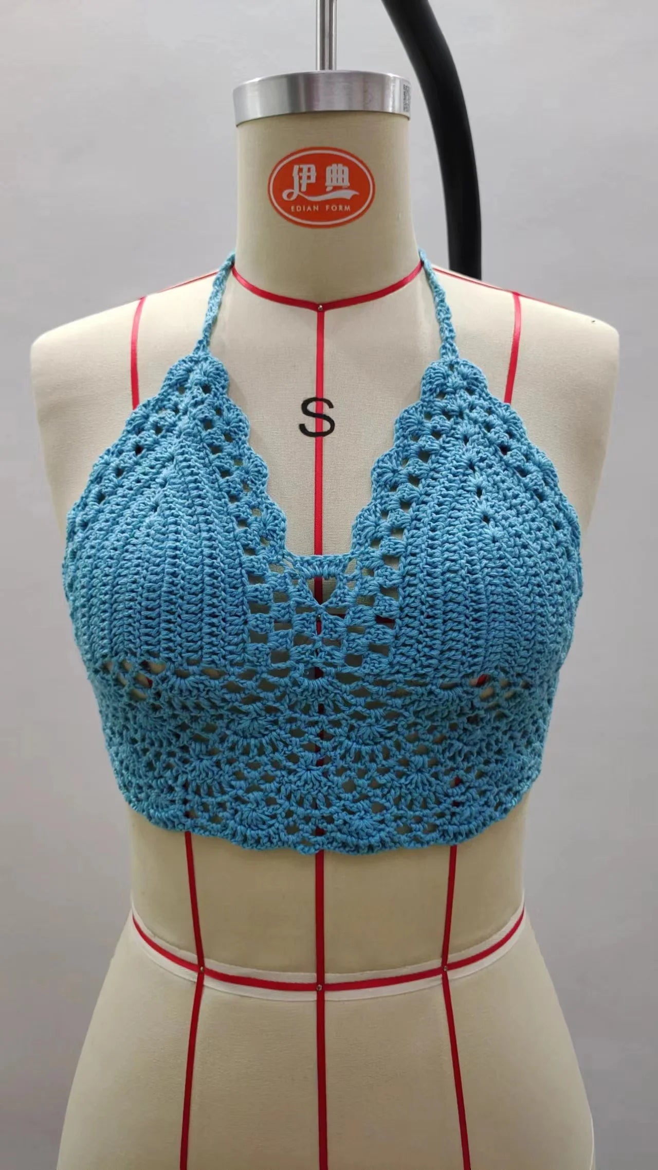 Crochet Bikini Sexy Swimming Bra Large Female Swimwear S M L XL