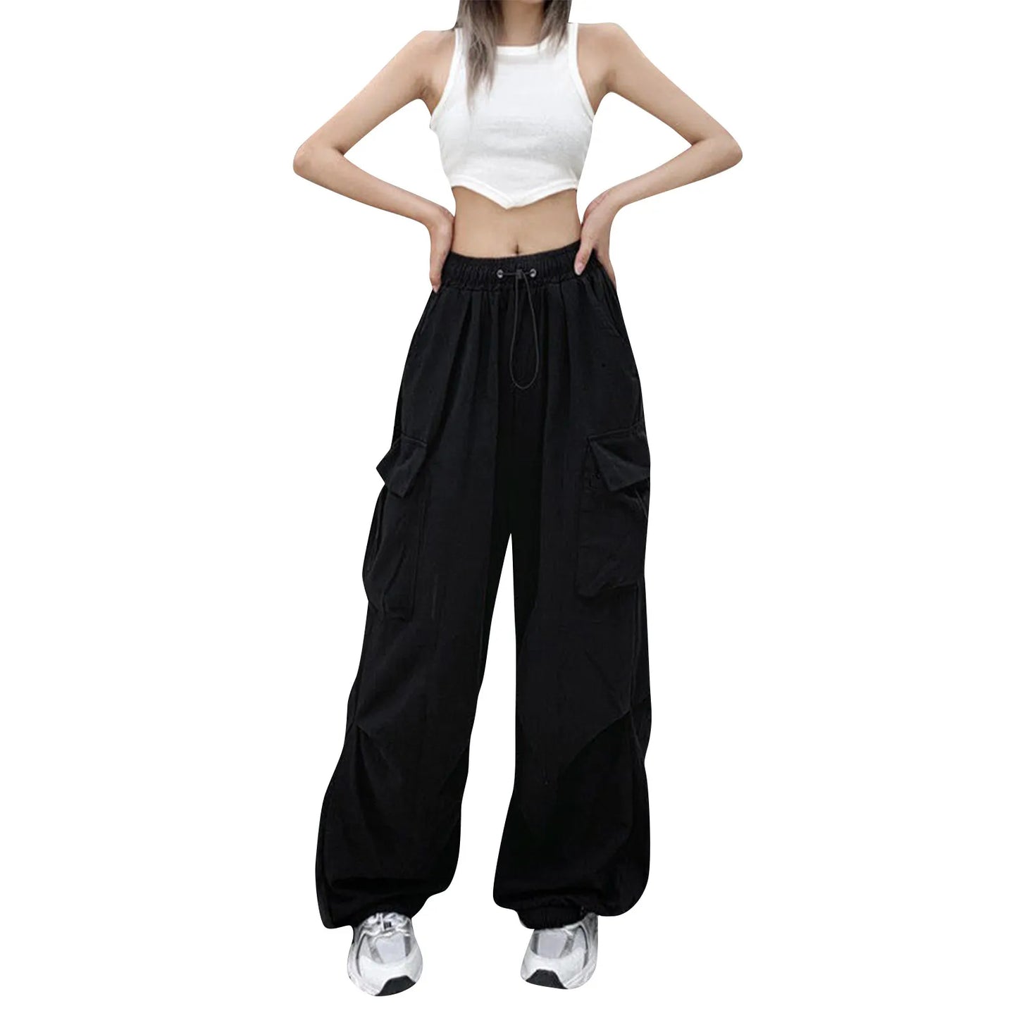 Girls' Harajuku Streetwear Fashion Straight-leg Pants
