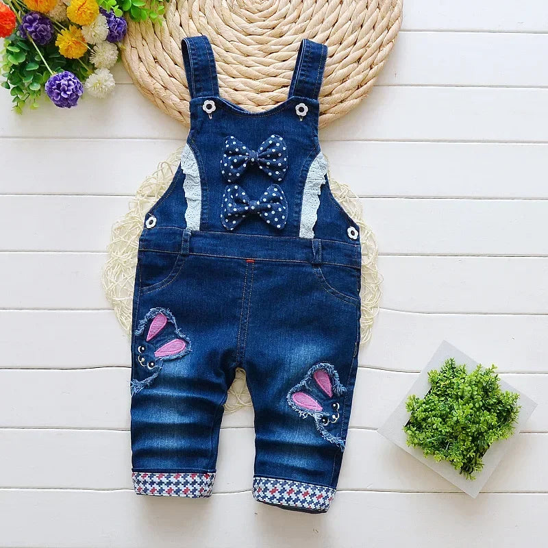 Kids Clothing Jumper Baby Toddler Boys Bib Pants Girls Denim Clothes Overalls Jeans