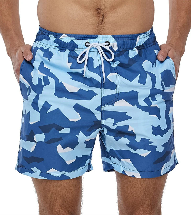 New 3D Simple Graphic Beach Shorts Pineapple Print Surf Board Trunks Hawaii