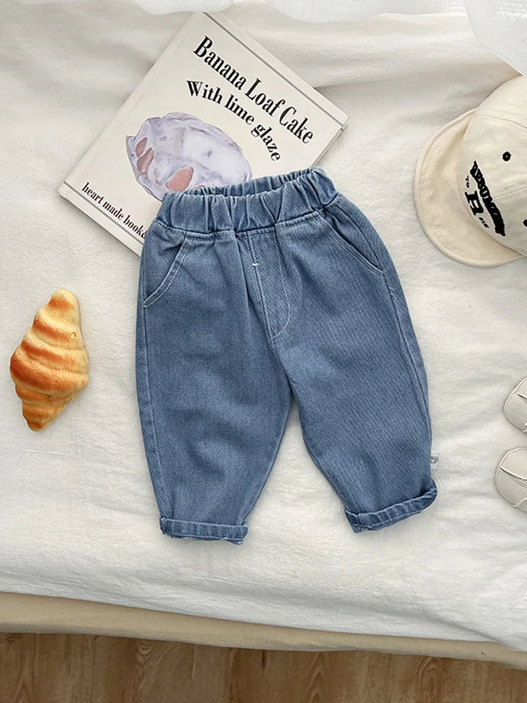 Denim Fashion Versatile Jeans Toddler Clothes