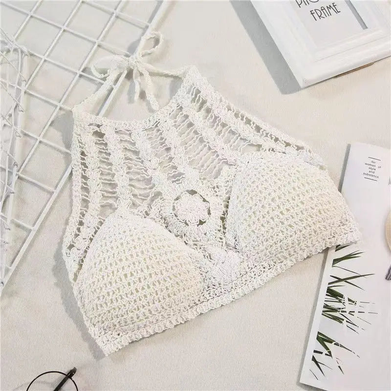 Crochet Bralette Top, Hollow-out