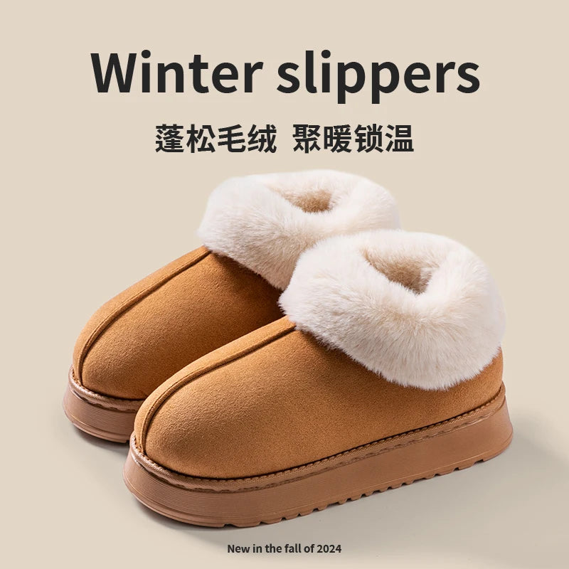 Women's Fashion Snow Boots Fluffy men's Shoes