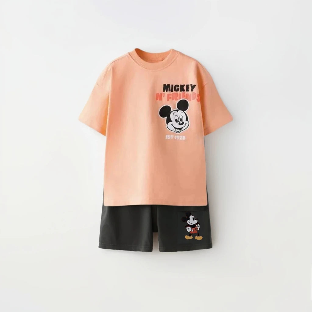Kids Short Sleeve Disney Themed T-Shirts and Shorts Set, 1-7 Years