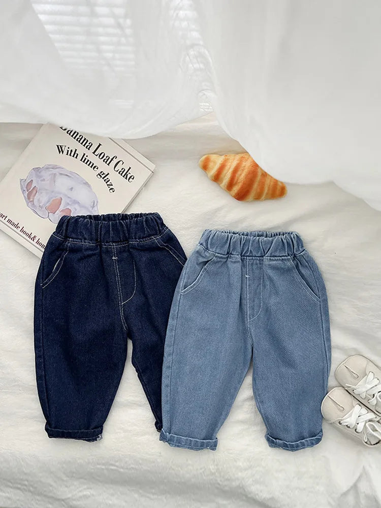 Denim Fashion Versatile Jeans Toddler Clothes