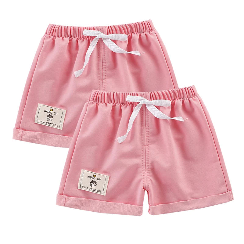 2pcs Cotton Summer Kids Shorts