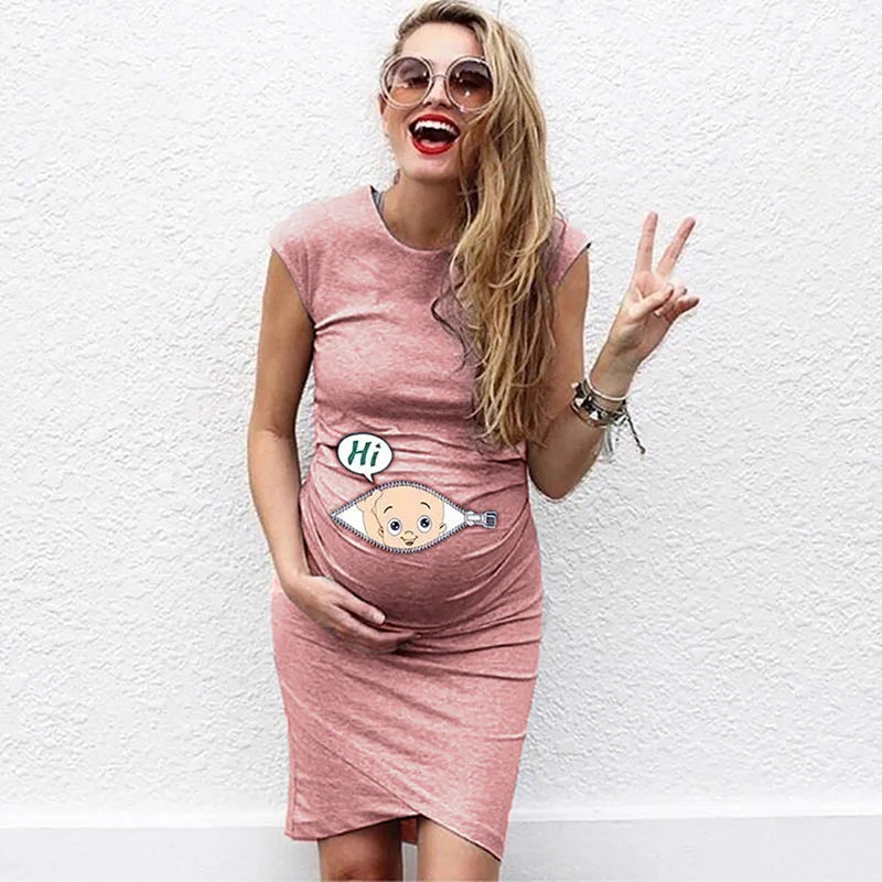 Cute Maternity Dress Loose