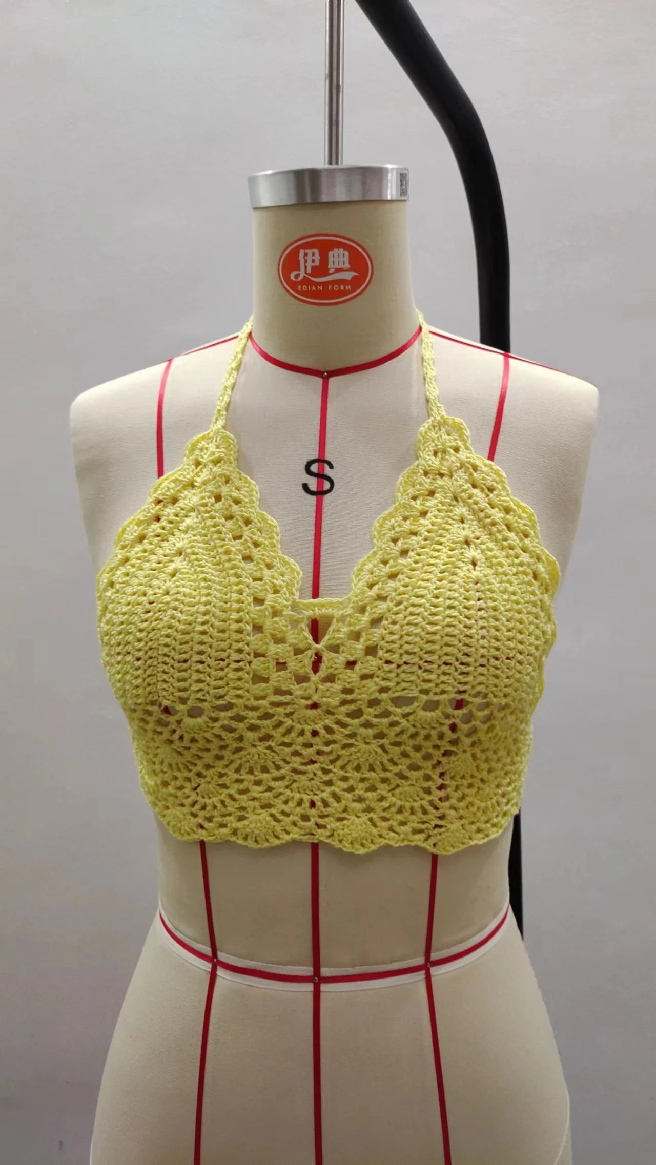 Crochet Bikini Sexy Swimming Bra Large Female Swimwear S M L XL