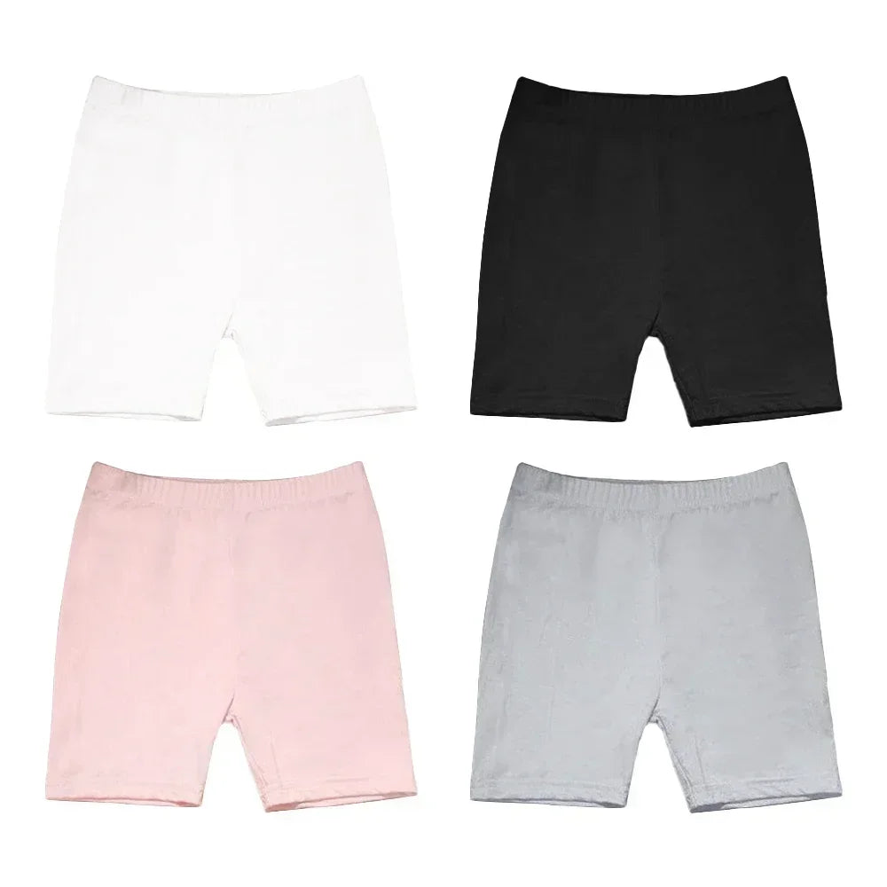 4pcs Girls Safety Pants Dance Leggings Aged 3-12 Years