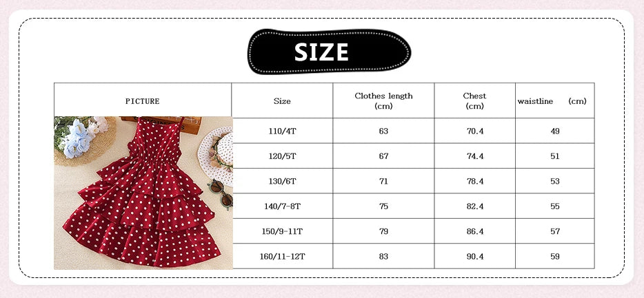 Princess Dress for Kids 4-12 Years Summer