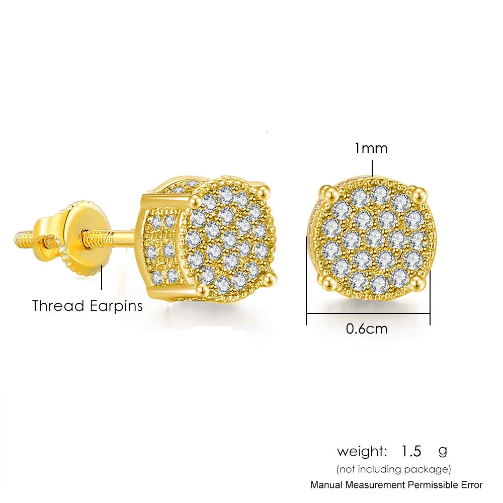 Fashion Hip-hop Ice Studded Earring for Men