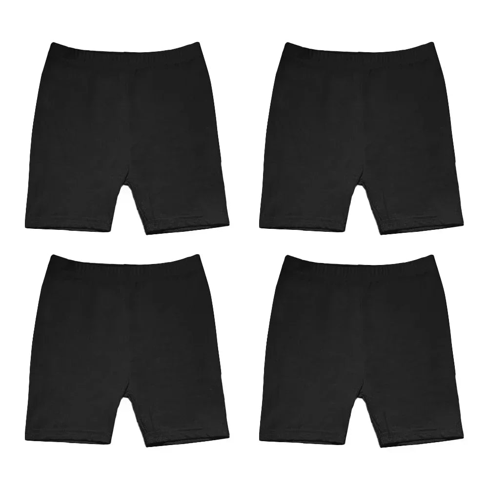 4pcs Girls Safety Pants Dance Leggings Aged 3-12 Years