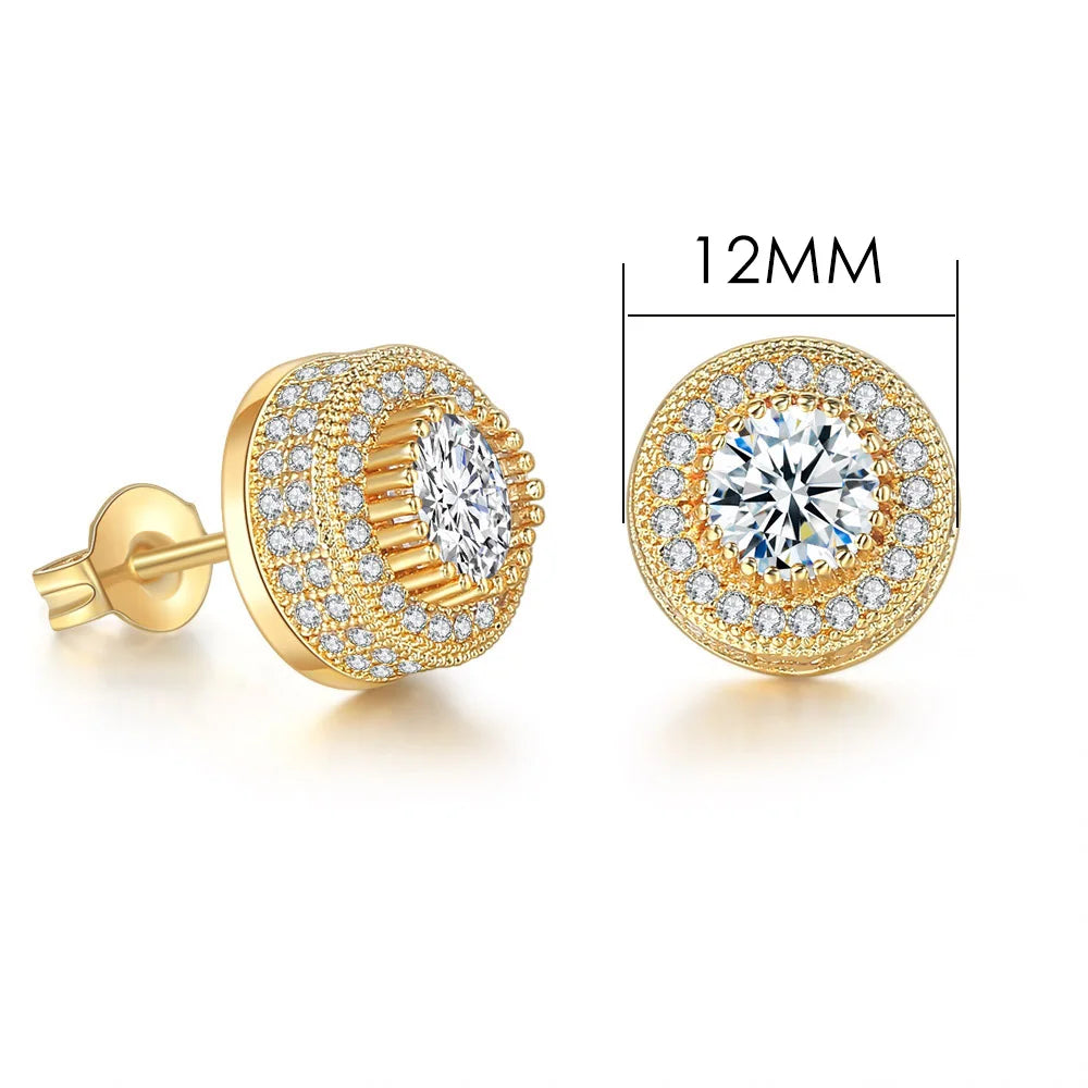 Fashion Hip-hop Ice Studded Earring for Men