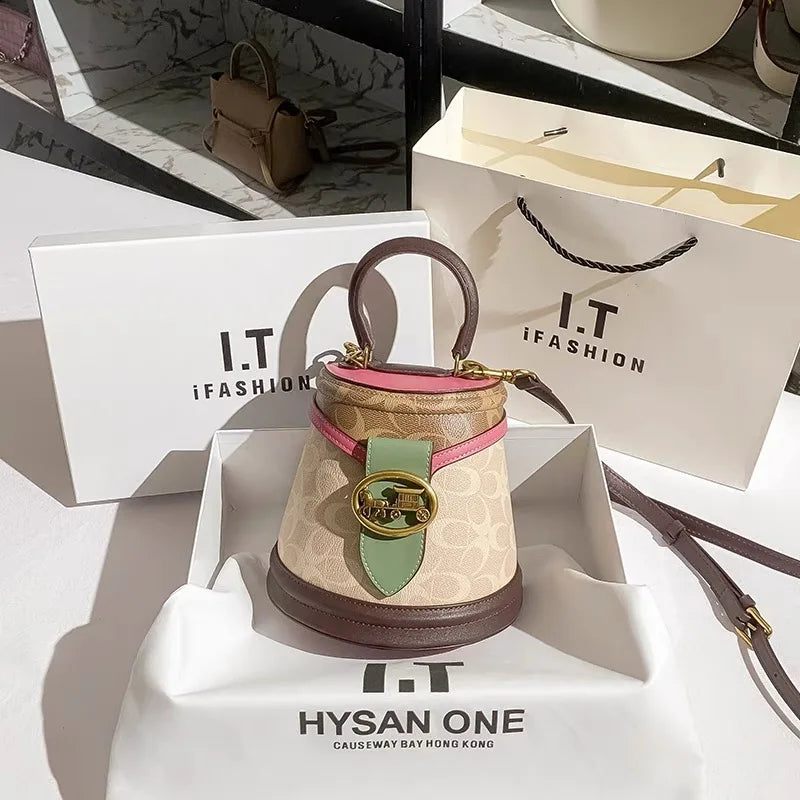 New minimalist and fashionable small , high-end carriage box bag
