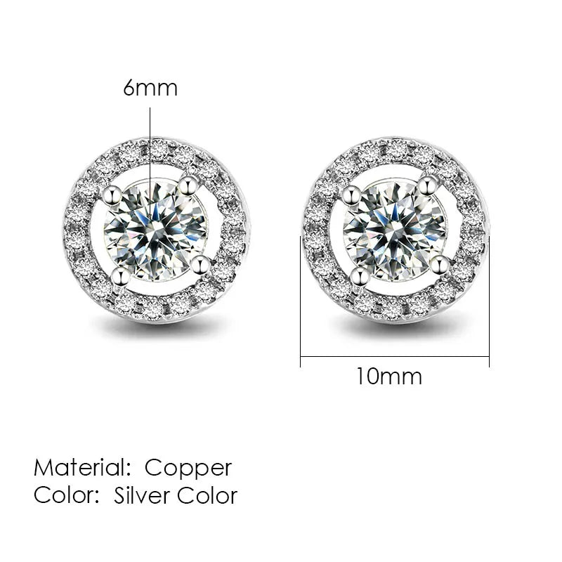 Fashion Hip-hop Ice Studded Earring for Men
