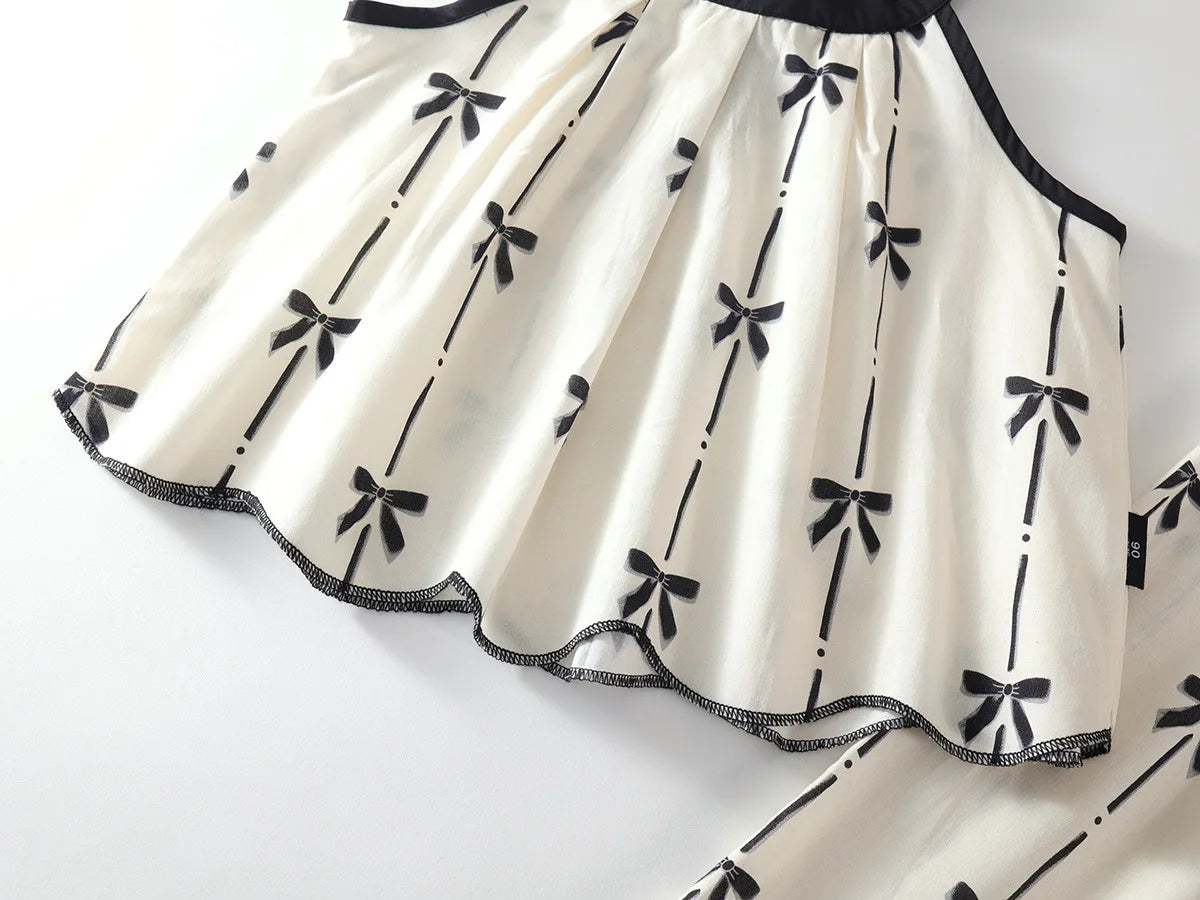 2025 Summer New Girls’ Pure Cotton Two-Piece Set